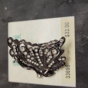 Black Rhinestone Butterfly by 1928